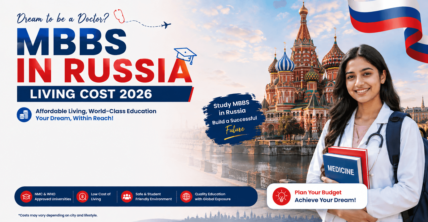 MBBS in Russia Living Cost 2026: The Complete Financial Planning Guide for Indian Students and Families